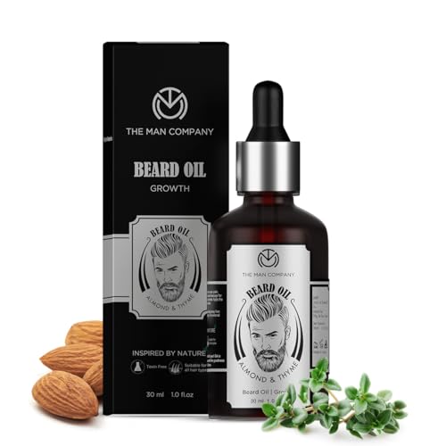 The Man Company Beard Growth Oil - Almond & Thyme - 30ml