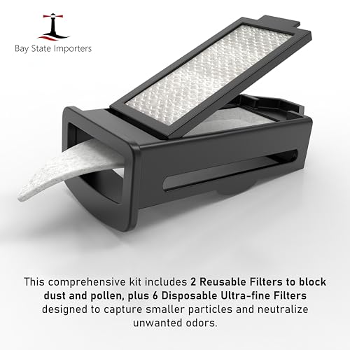 8-Pack Premium CPAP Filters for Philips DreamStation 2 - Disposable & Reusable (2 Pollen, 6 Ultra-Fine)