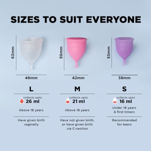 Pee Safe Reusable Medium Menstrual Cup - Eco-Friendly Period Protection