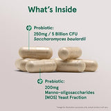 Jarrow Formulas Saccharomyces Boulardii & MOS - 5 Billion CFU, 90 Veggie Caps - Gut Health