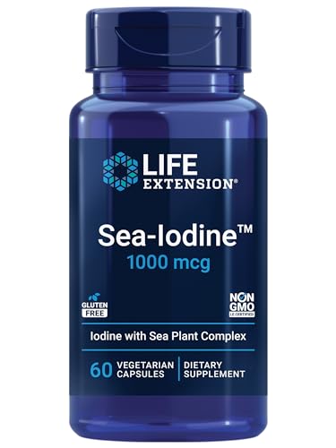 Life Extension Sea-Iodine Vitamin with Iodine, 1000 mcg, 60 Vegetarian Capsules