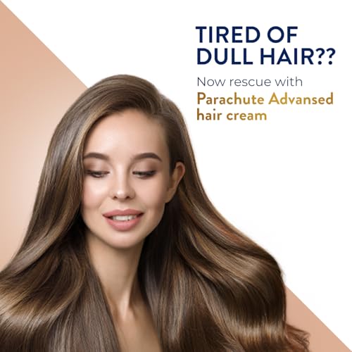 Parachute Gold Natural Shine Hair Cream with Almond & Coconut – 140ml Non-Sticky Moisturizer