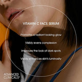 Advanced Clinicals Brightening Vitamin C Face Serum for Acne/Dark Spot, Eye & Uneven Tone Treatment