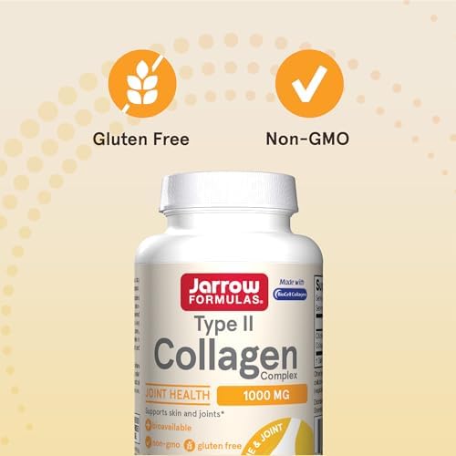 Jarrow Formulas Type Ii Collagen Complex 1000 Mg Supplements Supports Skin And Joint Health 60 Capsules 30 Day Supply