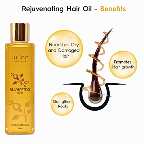 Wuba Nature's Secret Hair Oil for Growth, 200ml