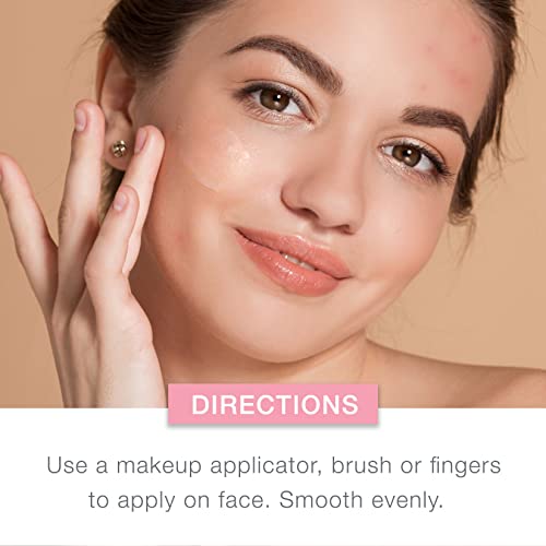 Neutrogena SkinClearing Oil-Free Acne Foundation with 0.5% Salicylic Acid - Shine Control Makeup for Acne-Prone Skin - 40 Nude - 1 fl. oz