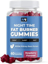 Night Time Fat Burner Gummies, Sleep Support & Weight Loss Supplement | Slimming Hunger Suppressant & Metabolism Booster, Shred Belly Fat While...