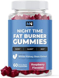 Night Time Fat Burner Gummies, Sleep Support & Weight Loss Supplement | Slimming Hunger Suppressant & Metabolism Booster, Shred Belly Fat While You Sleep | Nighttime Diet Gummies for Women & Men 60ct