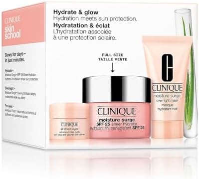 Clinique Moisture Surge 3-Piece Hydration Set: Intense Moisture for Radiant Skin