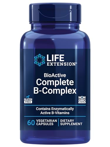 Life Extension BioActive Complete B-Complex - 60 Vegetable Capsules for Energy & Metabolism
