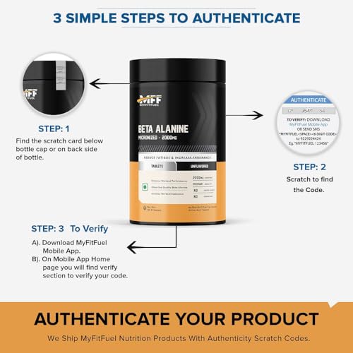 MyFitFuel Beta Alanine | 2000mg Per Serving 120 Capsules Endurance Booster