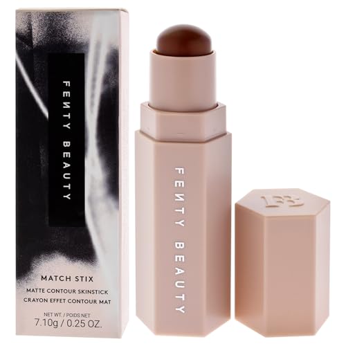 Fenty Beauty Match Stix Matte Contour Skinstick - Truffle & Amber - Long-Lasting, Buildable Creamy Contour Stick for Women