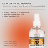 Advanced Clinicals Vitamin C Ferulic Acid Glow Face Mist Spray | Antioxidant Mist for Brightening & Hydration