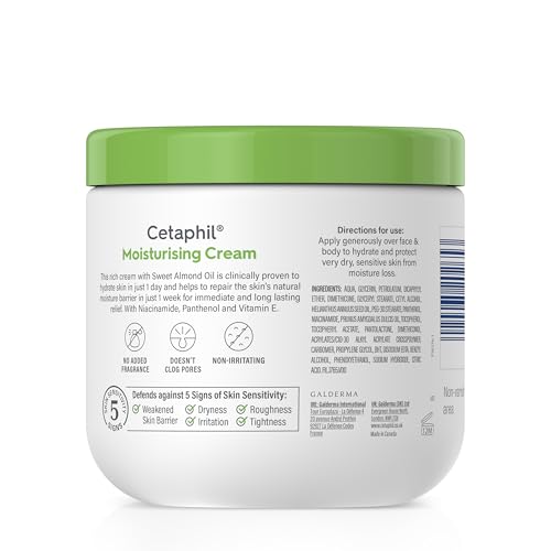 Cetaphil Face & Body Moisturising Cream for Dry to Very Dry Sensitive Skin - 453g