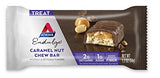 Atkins Endulge Caramel Nut Chew Bar - Low Sugar, High Protein Snack - 5 Bars (1.2 oz Each)