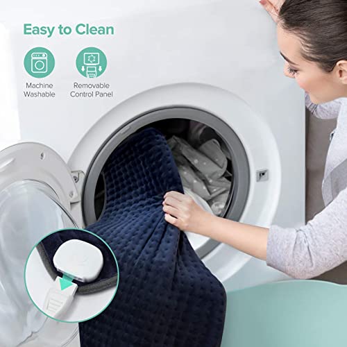 Electric Heating Pad for Back Pain & Cramps Relief - Fast Heat (Gift for Women)