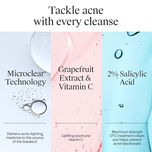 Neutrogena Oil-Free Salicylic Acid Pink Grapefruit Pore Cleansing Acne Wash with Vitamin C - 9.1 fl. oz