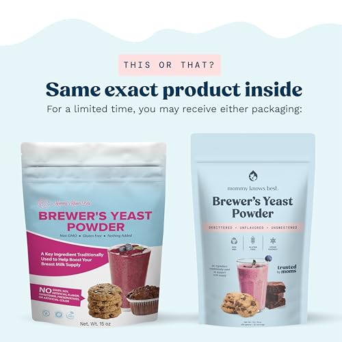 Mommy Knows Best Brewer's Yeast Powder (15 oz) - Gluten-Free Lactation Support