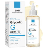 Glycolic Acid Toner 7% AHA with Aloe, Ginseng & Amino Acids - Brightening & Exfoliating Facial Toner