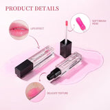 Color Changing Lip Gloss - Hydrating Lip Oil with Tinted Shine, Non-Greasy Plumping Lips Serum, Transparent Moisturizing Lips Balm for Women & Girls (Pink)