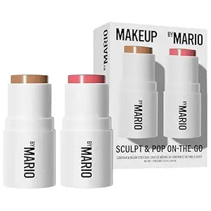MAKEUP BY MARIO Sculpt & Pop On-the-Go Contour & Blush Duo - Light Medium & Sweet Pink