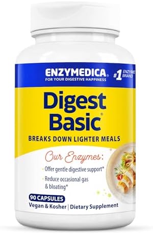 Enzymedica Digest Basic: Essential Enzyme Formula (90 Capsules)