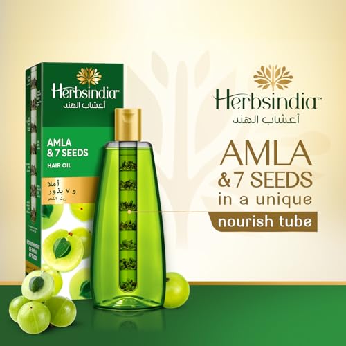 Herbsindia Amla & 7 Herbal Seeds Hair Oil - 280ml for Strength & Thickness