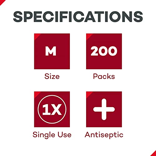 Dealmed 10% Povidone Iodine Prep Pads - Antiseptic Wipes for Wound Care (200 Count, 2 Boxes)