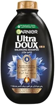 Garnier Ultra Doux Black Charcoal & Nigella Seed Oil Purifying Shampoo