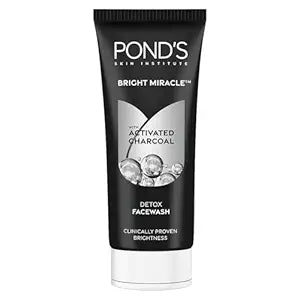 Pond's Pure Bright Face Cleanser with Activated Charcoal & Green Tea (100g)