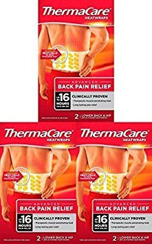 ThermaCare Lower Back Heat Wraps - 3 Pack Bundle for Targeted Back Pain Therapy