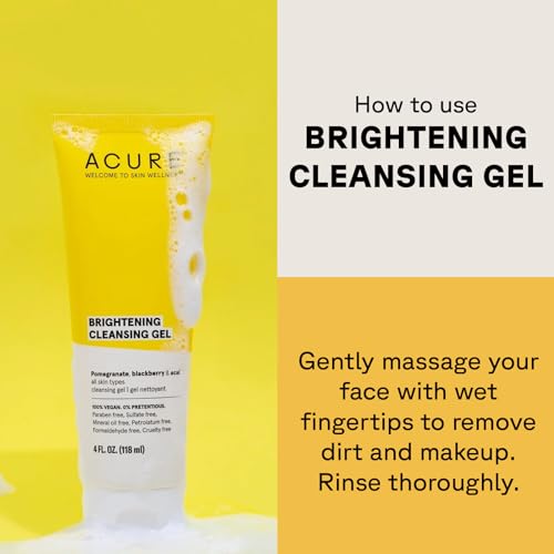 ACURE Brightening Cleansing Gel - Paraben & Sulfate-Free