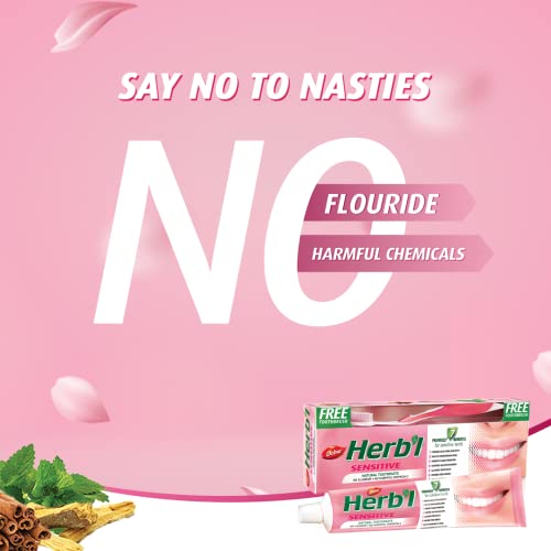 Dabur Herbal Sensitive Toothpaste with Licorice, Cinnamon & Mint - 150g