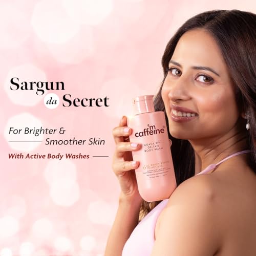 mCaffeine 1% Glycolic Acid Detan Body Wash - Brightens & Smoothens Skin - 300ml