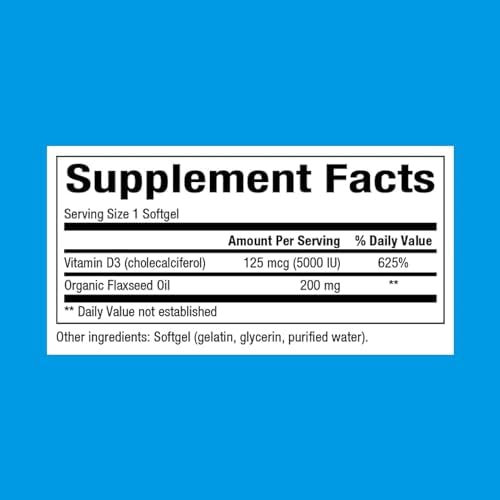 Natural Factors Vitamin D3 5000 IU - 240 Softgels (Multi-Pack)