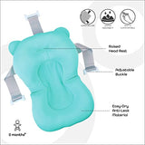 The Moon Brand Anti-Slip Baby Bath Pad - Foldable Infant Support Cushion (Blue)