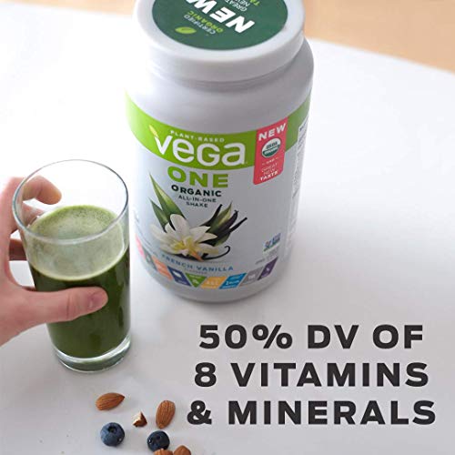 Vega All-in-One Nutritional Shake - Chocolate Flavor, 13.2oz (375g) Plant-Based Protein