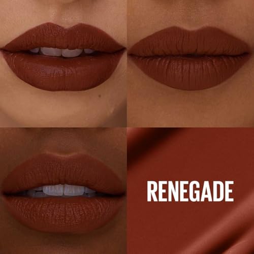 Maybelline New York Super Stay Matte Ink Liquid Lipstick 16H Longwear Transferproof Smudgeproof - Renegade - 515