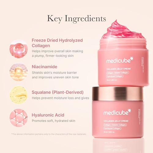 Medicube Collagen Jelly Cream with Niacinamide - Hydrating & Brightening Korean Skincare (50ml)