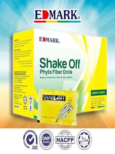 EDMARK Shake Off Phyto Fiber Drink - Lemon Flavour (Detox & Digestion)
