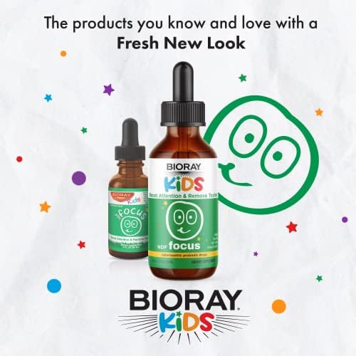 BIORAY Kids NDF Focus - Citrus Flavor - Cognitive Support - 2 fl oz