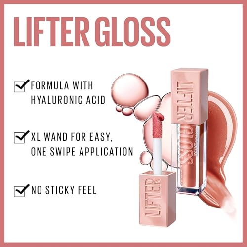 Maybelline New York Lifter Gloss with Hyaluronic Acid - Shade 05 Petal - 0.18 oz