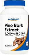 Nutricost Pine Bark Extract: 6000mg, 180 Capsules - Antioxidant Powerhouse