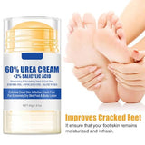 Hydrating 60% Urea Foot & Hand Cream with Salicylic Acid - Fast Absorbing Moisturizer for Dry Cracked Skin