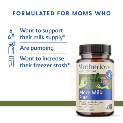 Motherlove More Milk Plus - Herbal Lactation Support Capsules (120 Count)