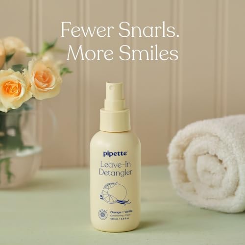 Pipette Leave-In Hair Detangler: Silicone-free, Plant-Derived for All Hair Types
