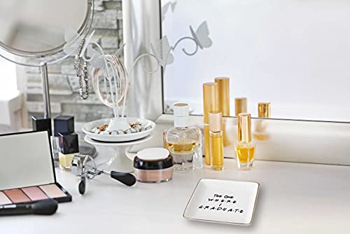 Graduation Gifts for University, Nurse, College, High School - Ceramic Jewelry Holder Ring Dish