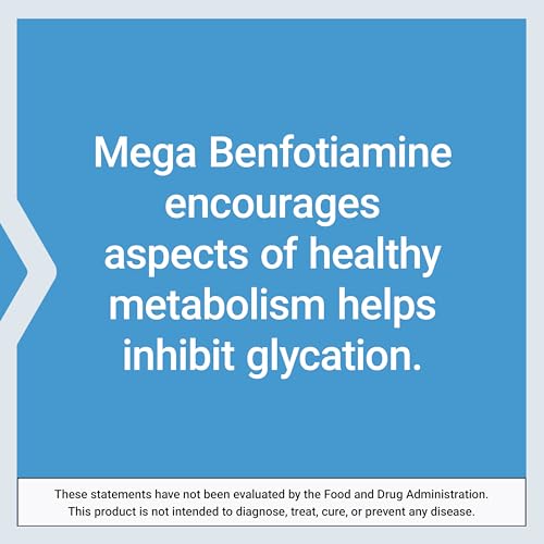 Life Extension Mega Benfotiamine, 250 mg per Capsule - 120 Vegetable Capsules