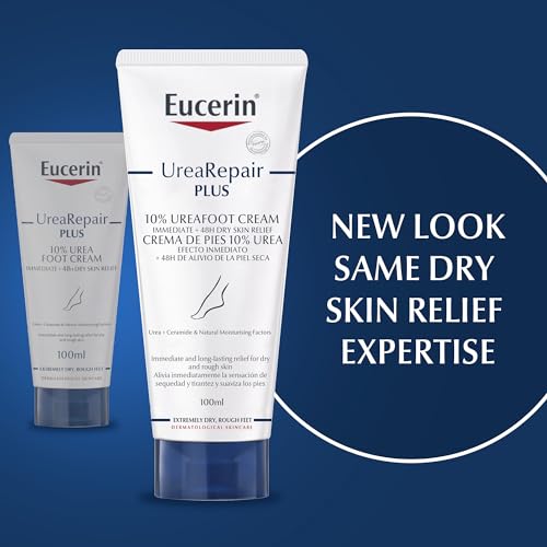 Eucerin UreaRepair Plus 10% Urea Foot Cream with Ceramide - Smoothes Callouses & Dry Heels