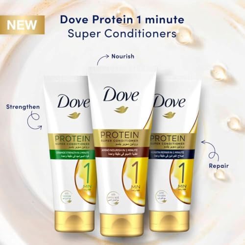 Dove Protein Super Conditioner: 1-Minute Repair for Stronger, Healthier Hair (180ml)